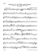 Concerto for Oboe and Orchestra C major K 314 (285d) by Mozart Wolfgang Amadeus for Wind Set - Part