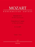 Concerto for Oboe and Orchestra C major K 314 (285d) by Mozart Wolfgang Amadeus for Full Score and Piano
