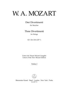 three Divertimenti for Strings K. 136-138 (125a-c) by Mozart Wolfgang Amadeus for