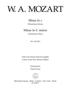 Missa C minor K. 139 (47a) "Waisenhaus Mass" by Mozart Wolfgang Amadeus for SSolo/ASol