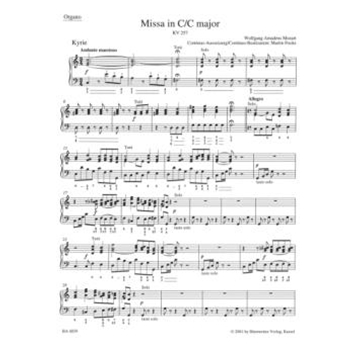Missa C major K. 257 "Great Credo Mass" by Mozart Wolfgang Amadeus for