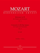 Concerto for Violin and Orchestra Nr. 1 B-flat major K. 207 by Mozart Wolfgang Amadeus for V-Solo/2Ob