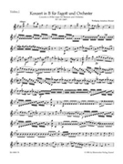 Concerto for Bassoon and Orchestra B-flat major K. 191(186e) by Mozart Wolfgang Amadeus for