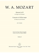 Concerto for Bassoon and Orchestra B-flat major K. 191(186e) by Mozart Wolfgang Amadeus for