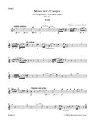 Missa In C Kv317 by Mozart Wolfgang Amadeus - Coronation Mass - for Wind Set