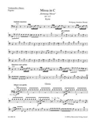 Missa In C Kv317 by Mozart Wolfgang Amadeus - Coronation Mass - for Cello