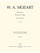 Missa C major K. 337 "Missa solemnis" by Mozart Wolfgang Amadeus for
