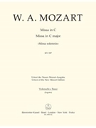 Missa C major K. 337 "Missa solemnis" by Mozart Wolfgang Amadeus for