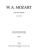 Alma Dei creatoris K. 277 (272a) -Offertorium de B.V. Maria- by Mozart Wolfgang Amadeus for