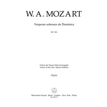 Vesperae solennes de Dominica K. 321 by Mozart Wolfgang Amadeus for