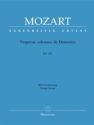 Vesperae Solennes De Dominica by Mozart Wolfgang Amadeus - Focke Martin - for SATB Vocal Score (K321)