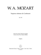 Vesperae solennes de Confessore K. 339 by Mozart Wolfgang Amadeus for