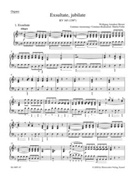 Exsultate Jubilate by Mozart Wolfgang Amadeus for Organ