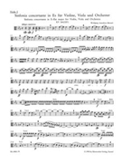 Sinfonia concertante for Violin Viola and Orchestra E-flat major K. 364 (320d) by Mozart Wolfgang Amadeus for
