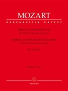 Sinfonia concertante for Violin Viola and Orchestra E-flat major K. 364 (320d) by Mozart Wolfgang Amadeus for Full Score