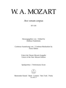 Ave Verum Corpus by Mozart Wolfgang Amadeus for Instrument Scor
