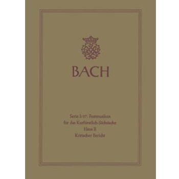 Festmusiken fur das Kurfurstlich-Sachsische Haus II -Kantaten BWV 207a Anhang zu Kantate 207a: Marc by Bach Johann Sebastian for