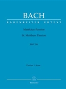 St. Matthew Passion BWV 244 by Bach Johann Sebastian for 2Sg-S-solo2Sg-A-solo2Sg-T-solo2Sg-B-solo2MixedCh-SATB2Orch