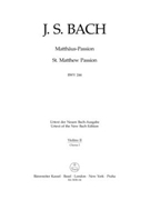 St Matthew Passion - Orch 1 Violin 2 by Bach Johann Sebastian for Violin 2 (Orch 1 Violin 2)