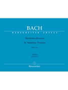St Matthew Passion - Orch 2 Organ by Bach Johann Sebastian for Org (Orch 1 Organ)