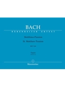 St Matthew Passion - Organ Score by Bach Johann Sebastian for Organ Part
