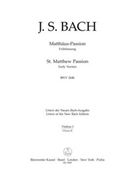 St. Matthew Passion BWV 244b (Early Version) by Bach Johann Sebastian for