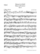 Mass B minor BWV 232 by Bach Johann Sebastian for