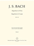 Magnificat In D - Violin I by Bach Johann Sebastian for Violin 1 P