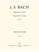 Magnificat In D - Violin Ii by Bach Johann Sebastian for Violin 2