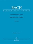 Magnificat In D by Bach Johann Sebastian for Full Score