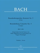Brandenburg Concerto #5 In D BWV 1050 by Bach Johann Sebastian for Full Score