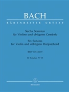 6 Sonatas Bwv 101710181019 by Bach Johann Sebastian for Violin and Piano (Vol 2)