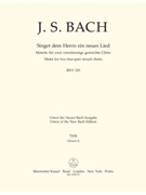 Singet dem Herrn ein neues Lied B major BWV 225 -Motet for two Mixed choirs- by Bach Johann Sebastian for