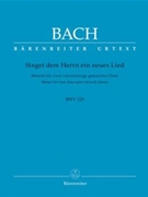 Singet Dem Herrn - (Bwv 225) by Bach Johann Sebastian for SATB
