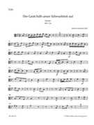 Der Geist hilft unser Schwachheit auf BWV 226 -Motet for two vier-part Mixed choirs and instruments- by Bach Johann Sebastian for