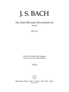 Der Geist hilft unser Schwachheit auf BWV 226 -Motet for two vier-part Mixed choirs and instruments- by Bach Johann Sebastian for