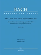 Der Geist Hilft Unser Schwachheit Auf - (Bwv 226) by Bach Johann Sebastian for SATB