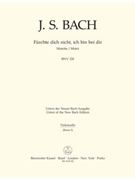Fuerchte dich nicht ich bin bei dir for two four-part Mixed choirs A major BWV 228 -Motet- by Bach Johann Sebastian for