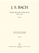 Fuerchte dich nicht ich bin bei dir for two four-part Mixed choirs A major BWV 228 -Motet- by Bach Johann Sebastian for