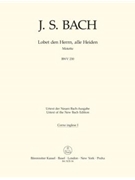 Lobet den Herrn alle Heiden BWV 230 -Motet for vier-Part Mixed Choir- by Bach Johann Sebastian for