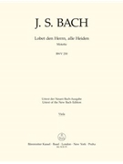 Lobet den Herrn alle Heiden BWV 230 -Motet for vier-Part Mixed Choir- by Bach Johann Sebastian for