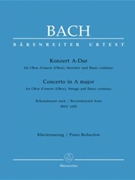 Konzert fur Oboe d'amore (Oboe) Streicher und Basso continuo A-Dur -Rekonstruiert nach BWV 1055- by Bach Johann Sebastian - Biggam Mark - for Ob-dam/Ob/