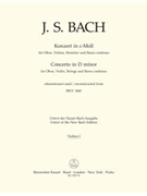 Concerto for Oboe Violin Strings and Basso Continuo C minor -Reconstruction of a lost solo concert by Bach Johann Sebastian for