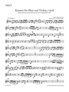 Concerto for Oboe Violin Strings and Basso Continuo C minor -Reconstruction of a lost solo concert by Bach Johann Sebastian for