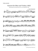 Concerto for Oboe Violin Strings and Basso Continuo C minor -Reconstruction of a lost solo concert by Bach Johann Sebastian for
