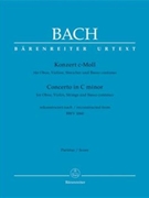 Concerto For Oboe & Violin In C Minor by Bach Johann Sebastian for Full Score