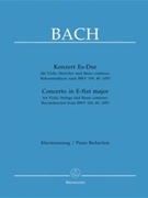 Concerto In E-flat Major by Bach Johann Sebastian - Topel Michael - for Viola and Piano