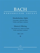 Trio Sonata From Musical Offering by Bach Johann Sebastian for Flute w/st
