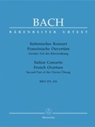 Italian Concerto & French Overture by Bach Johann Sebastian for Piano