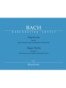 Organ Works Volume 7 by Bach Johann Sebastian for Organ